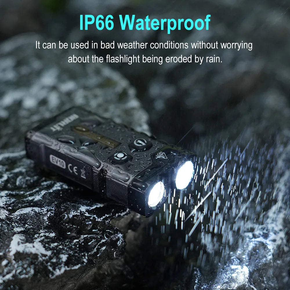 LED Rechargeable Flashlight with RGB Atmosphere
