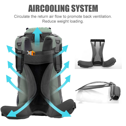 Hiking Camping Backpack with Rain Cover