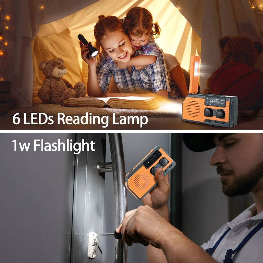 Solar Power Multifunctional Radio LED Flashlight