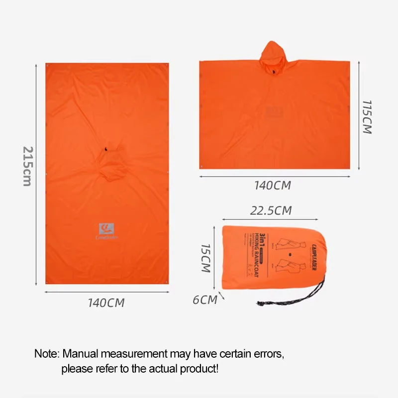 3 In 1 Outdoor Raincoat