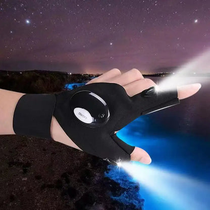 Half Finger Gloves with LED