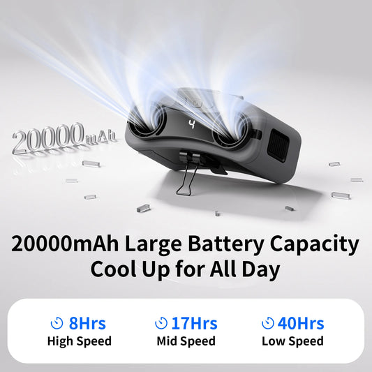 Outdoor Portable Waist Fan Dual Air Outlet