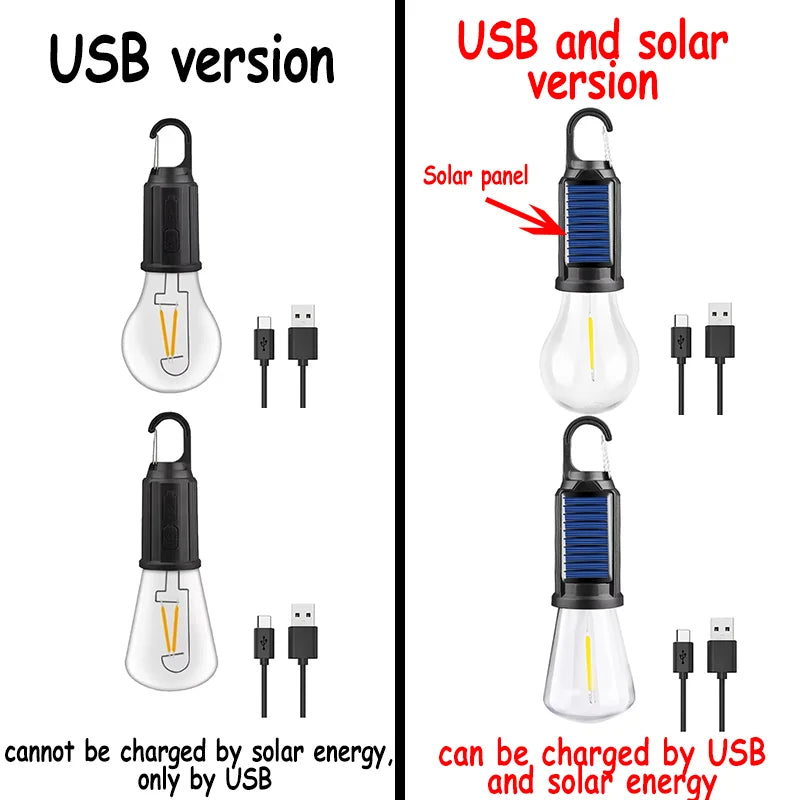 LED Solar Camping Bulbs Lamp