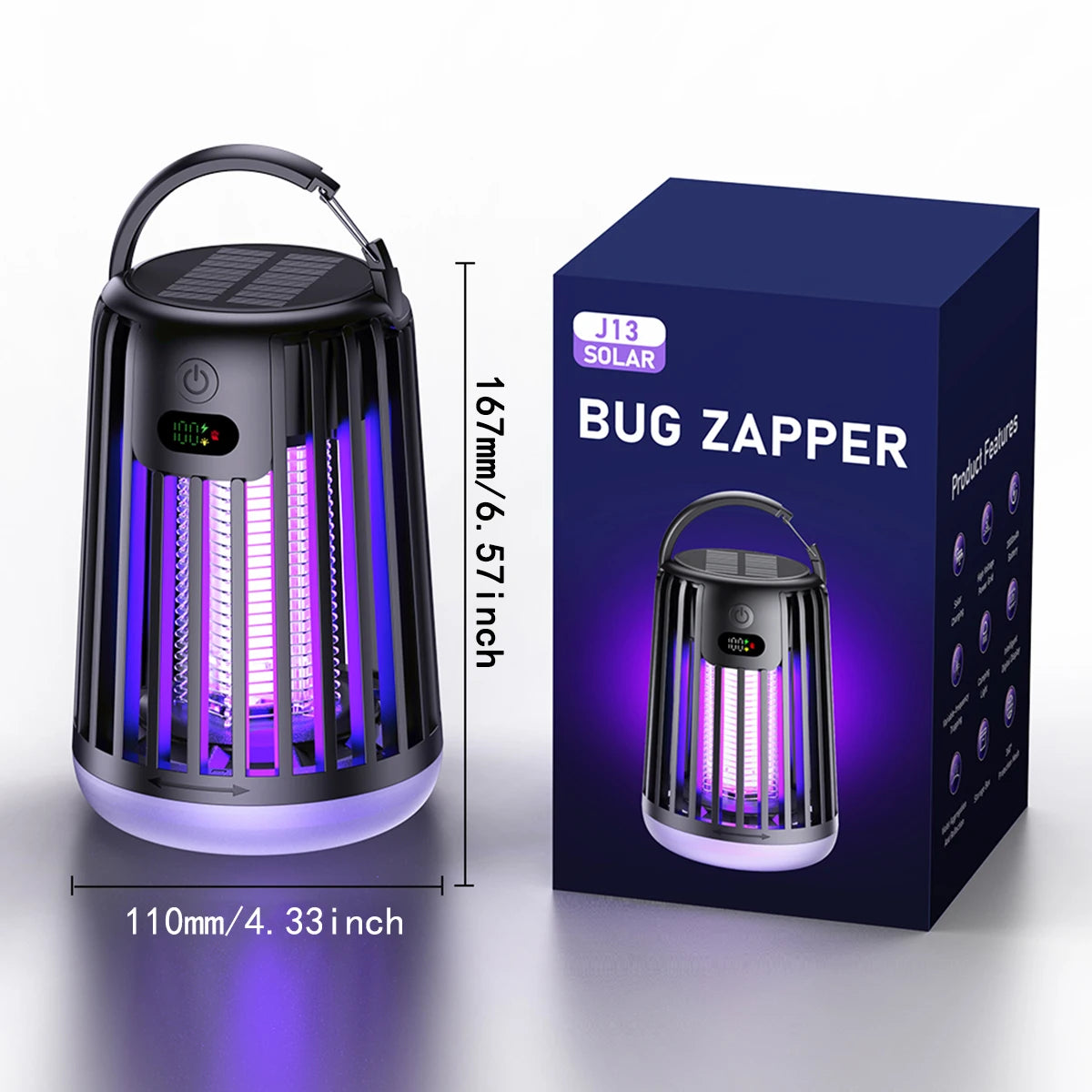 Outdoor Solar Powered Mosquito Killer Lamp