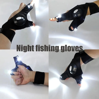 Half Finger Gloves with LED