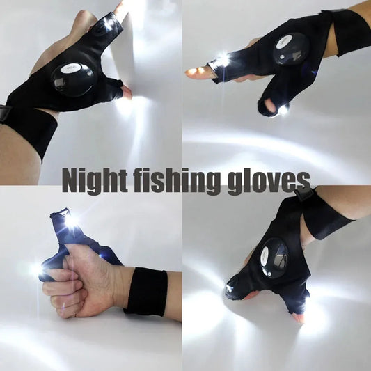 Half Finger Gloves with LED