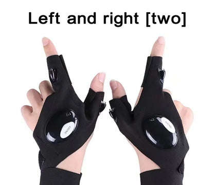 Half Finger Gloves with LED
