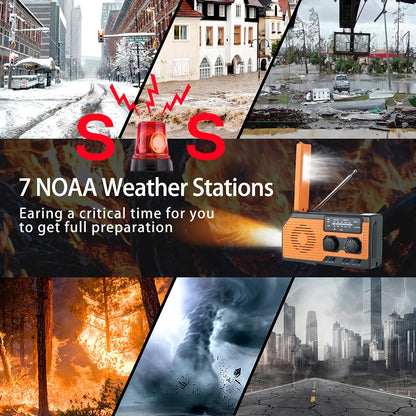 Solar Power Multifunctional Radio LED Flashlight