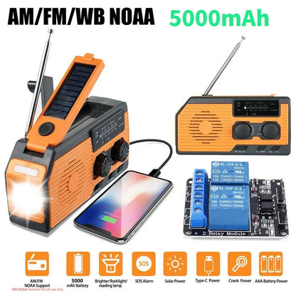 Solar Power Multifunctional Radio LED Flashlight