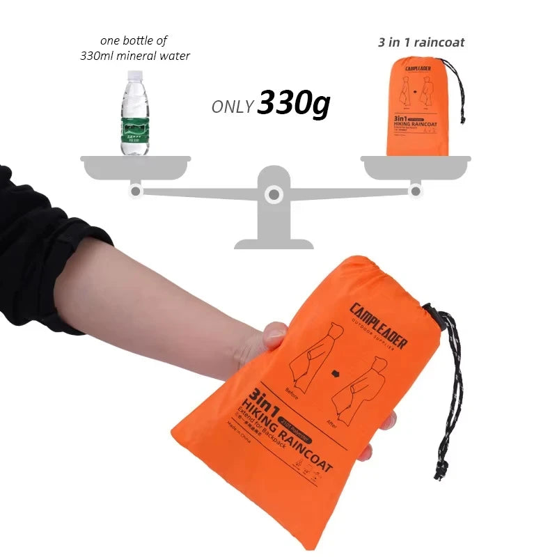 3 In 1 Outdoor Raincoat