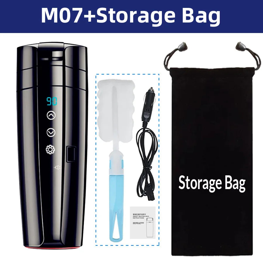 Smart LCD Display Travel Coffee Mug Warmer