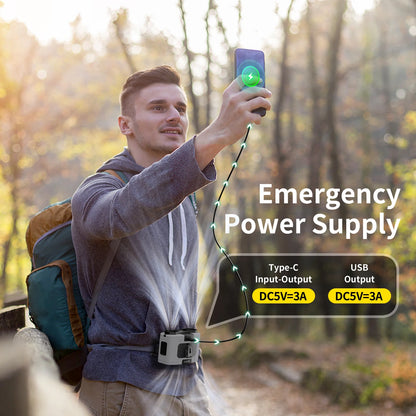 Outdoor Portable Waist Fan Dual Air Outlet