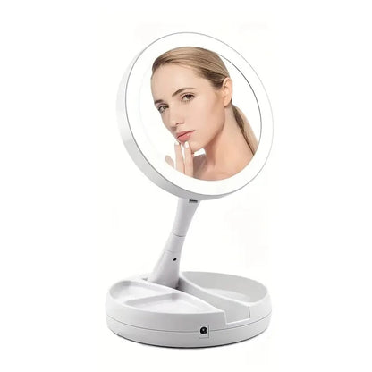 Compact Vanity Travel LED Makeup Mirror