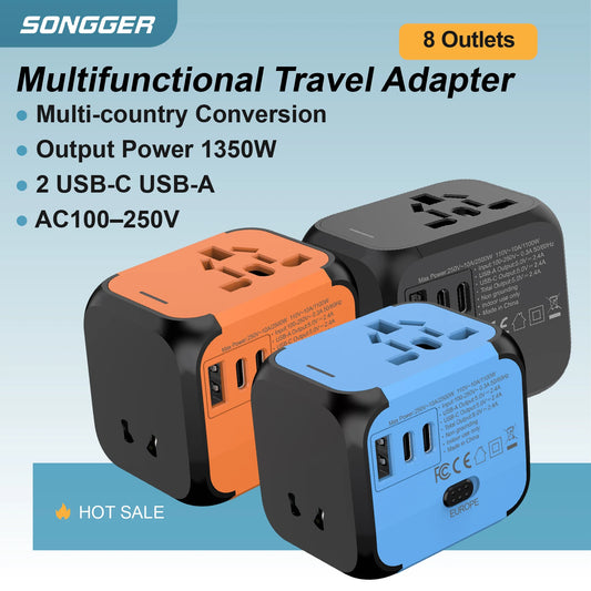 Multifunction Travel Adapter Converter Socket