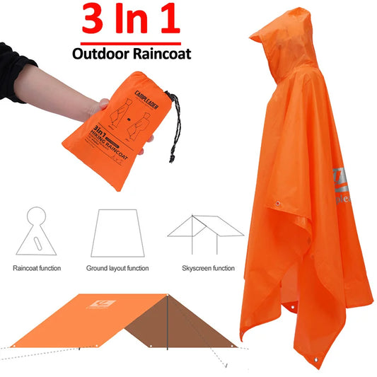 3 In 1 Outdoor Raincoat