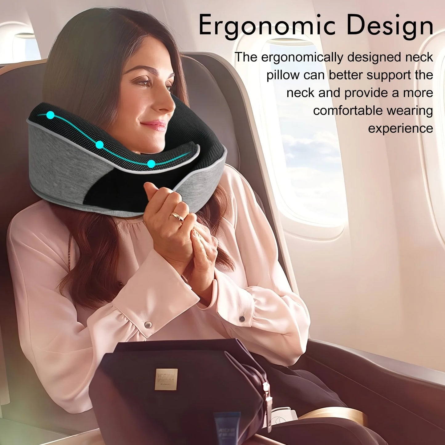 Ergonomic U-Shaped Travel Pillow